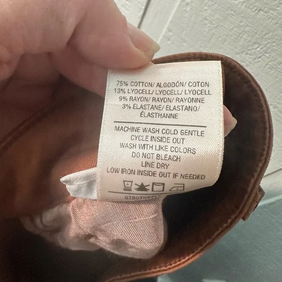 Joes Jeans THE CALLIE Bootcut Coated Leather  Brown Size 34 NWOT - Picture 12 of 12